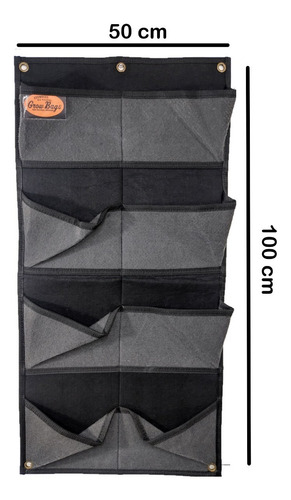 Imagen 3 de 10 de Jardín Vertical Reforzado - Fondo Impermeable De 8 Bolsillos