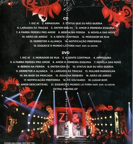 CD e DVD Zé Neto e Cristiano Esquece O Mundo Lá Fora Sertanejo