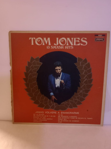 Tom Jones- 13 Smash Hits- Lp, Argentina, 1971