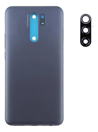 Tampa Traseira + Lente Câmera Para Xiaomi Redmi 9 Preta