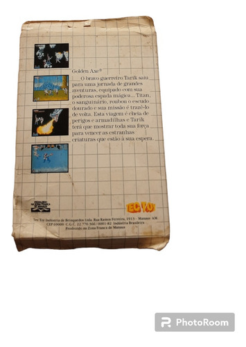 Golden Axe Com Caixa - Master System 6 (Usado)
