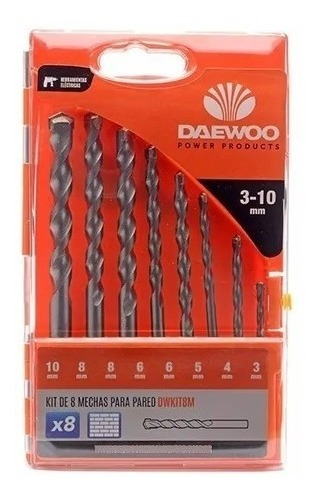 Kit De 8 Mechas Para Pared Daewoo Dwkit8m