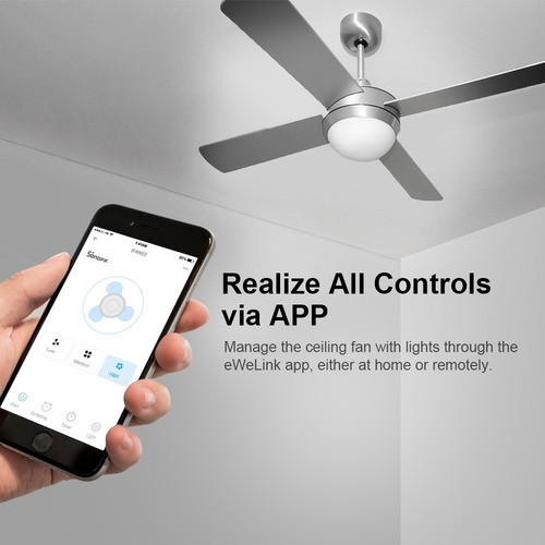 Imagen 8 de 10 de Sonoff Ifan04 - Control Smart De Ventiladores De Techo C/luz