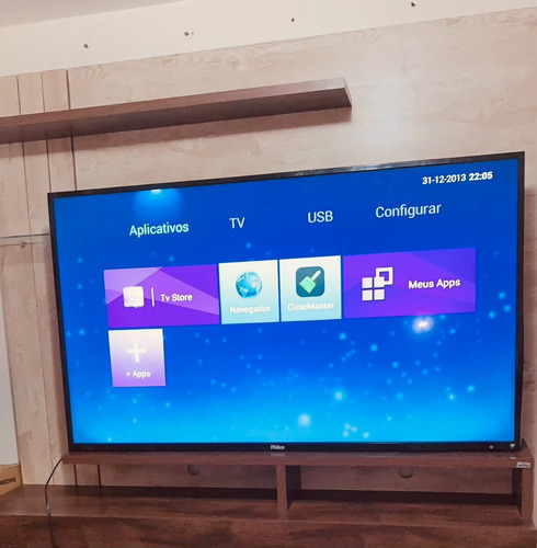 Imagem 1 de 3 de Smart Tv Philco 55 Polegada Semi-nova + Suporte Grátis!