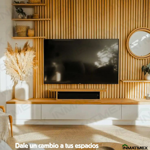 Panel Lambrin Madera Wpc 12 Pzs 1mx16cm Inmatmex