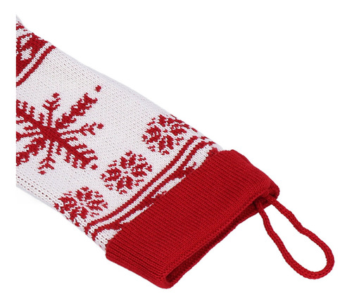 Calcetín Navideño Grande Tejido Para Caramelos, Precioso