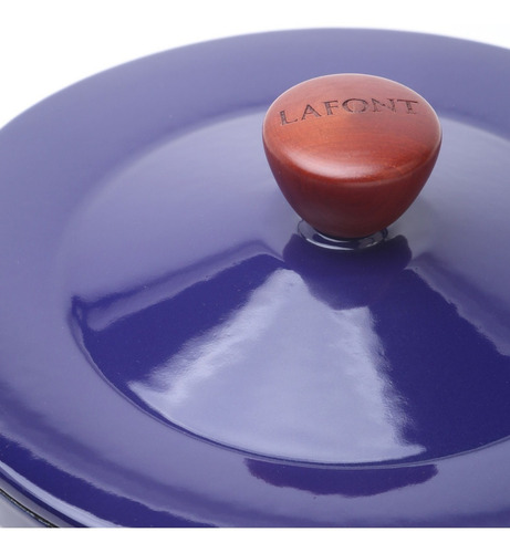 Olla Cacerola Premium Hierro Fund. Esmaltado Lafont 3.3 Lts Color Azul