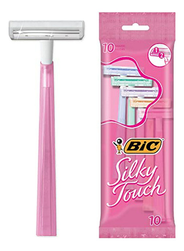 Afeitadora De Doble Hoja Bic Twin Select Silky Touch, Mujer,