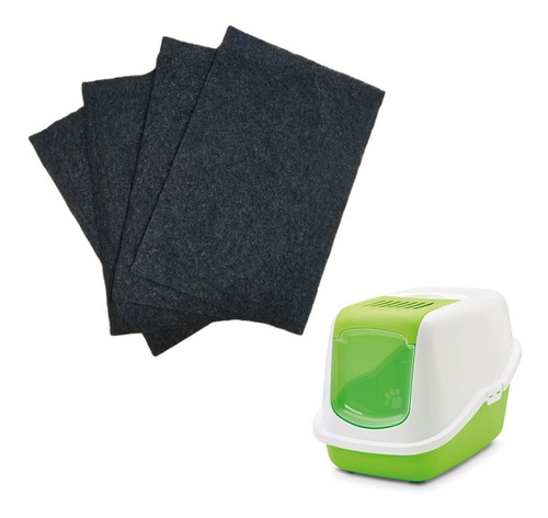 Pack X4 Filtros Para Baño Gato Cerrado Modelo Nestor