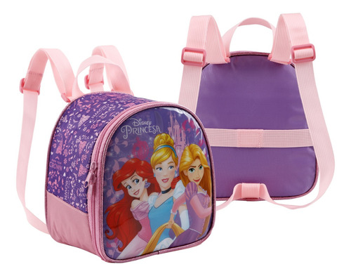 Lancheira Térmica Infantil Escolar Princesas Disney Xeryus Cor Rosa