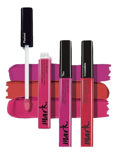 Labial Liquido Matte Mark Con Fps 15 Avon