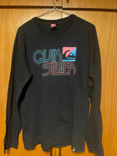 Remera Dehombre Manga Larga Quicksilver Talle M