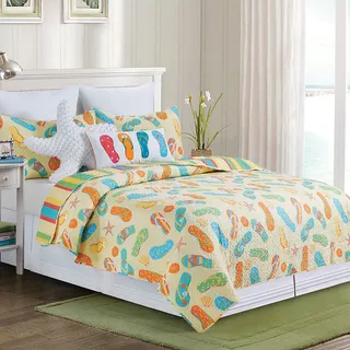 Juego De Colchas Individuales Sunny Splash De C&f Home De 2