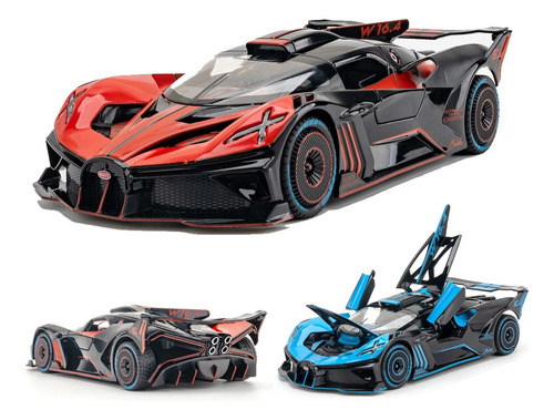 Bugatti Bolide Le Mans Carreras Miniatura Metal Supercoche