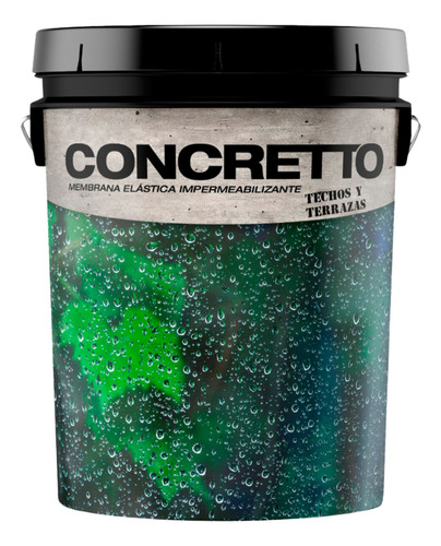 Membrana En Pasta/liquida Para Techos/muros Concretto 20kgs