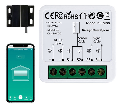 Wifi Smart Garage Door Opener Tuya App Módulo De Control