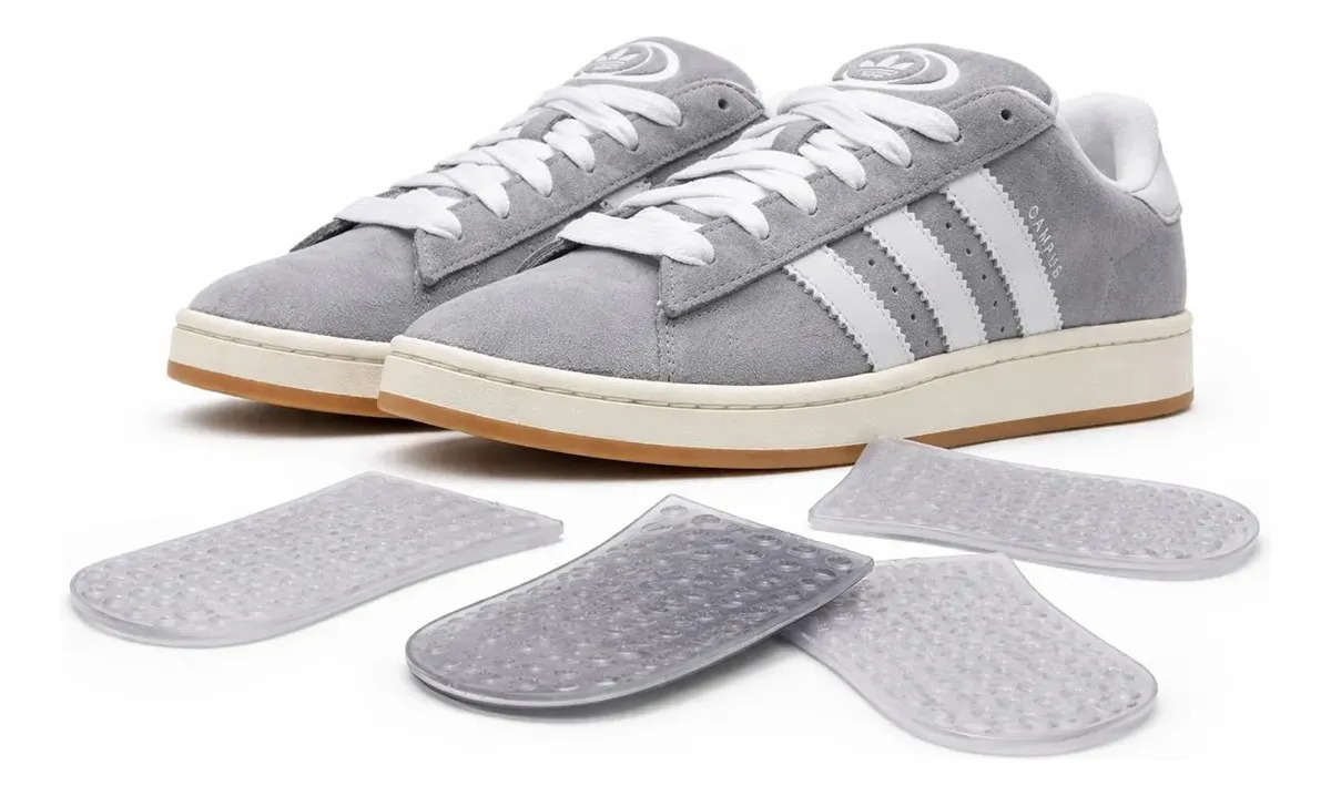 Palmilha Ortopedicas + Campus adidas Tênis Feminino Cinza Tamanho Da Palmilha 41