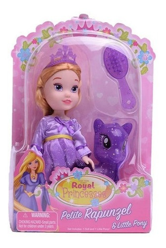 Muñecas Princesas Con Poni 15 Cm Rapunzel O Cenicienta 2268p