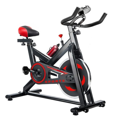 Bicicleta estática Atletis Go Fitness para spinning color negro