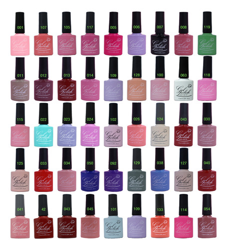Kit 12 Esmaltes Gel 7.5ml Chic & Fun Unhas Uv Led