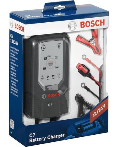 Cargador De Baterias Bosch C7 12v/24v 220v 7,0amp