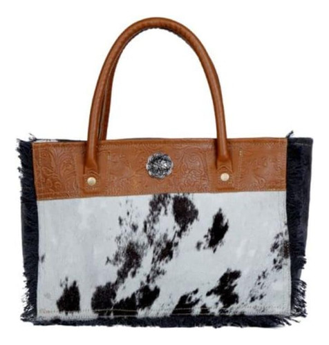 Bolsa Myra Bag Spotless De Lona Y Pelo S-3335