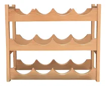 Comprar Cava Porta Botellas 12 Vino Hogare Madera Elegante Moderna Color Aile
