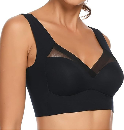 Cómoda Ropa Interior Elástica Sujetador Push-up Bralette 3pc