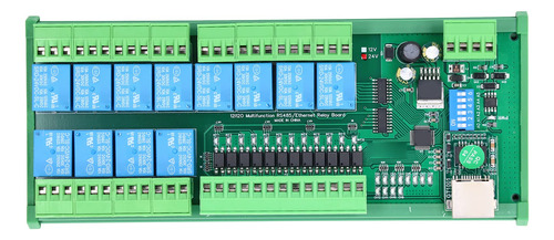 Interruptor Rele Rs485 Modulo 12 Dio Ethernet Rtu Tcp Red Ip