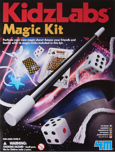 4m Kidzlabs Magic Kit - Aprende 12 Trucos De Mago E Ilusion.