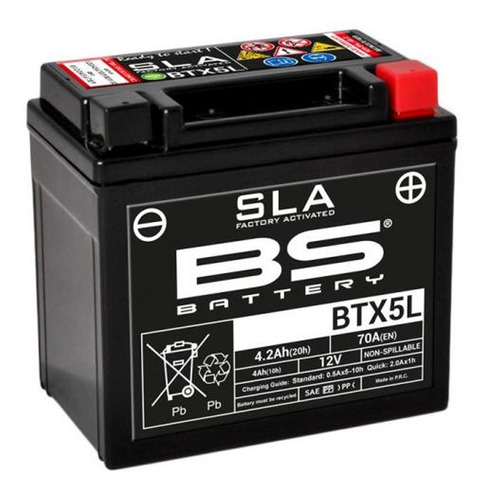 Bateria Btx5l-bs Fz 2.0 Cbf,bross,xr150,fzn150. Colmotos