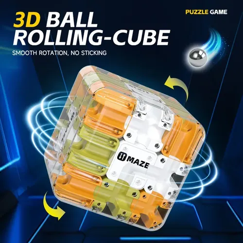 Rompecabezas de Bolas de Laberinto 3D con Bolas Rodantes, Mini Cubo de Laberinto 3D, Cubo Laberinto 3D Tipo Cubo Rubik Rubik Cubo De Rubik Labyrinth, Juguete Educativo Interactivo Antiestrés, 7 cm Rompecabezas de Bolas de Laberinto 3D con Bolas Rodantes, Mini Cubo de Laberinto 3D, Cubo Laberinto 3D Tipo Cubo Rubik Rubik Cubo De Rubik Labyrinth, Juguete Educativo Interactivo Antiestrés, 7 cm