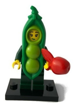 Lego Minifigura 3 Chica Con Disfraz De Chicharo Ser 20 71027