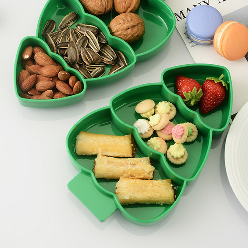 Bandeja De Comida Para Árbol De Navidad Con Compartimentos A