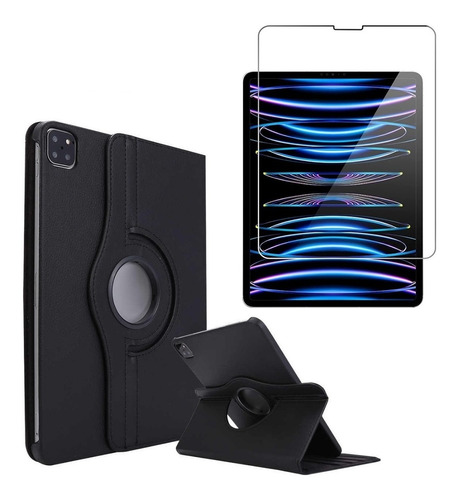 Funda Flip Cover + Vidrio Para iPad Pro 11 4ta A2759 A2435