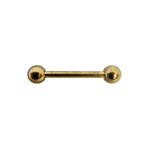 Joya Piercing Recto Dorado Acero Quirúrgico