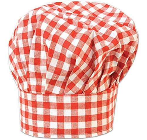 Sombrero De Gingham Fabric Sombrero (rojo) Accesorio De Fies