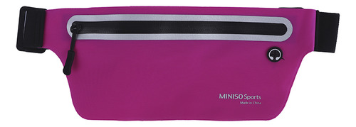 Miniso Cangurera Deportiva Textil Rosa 30x11 Cm