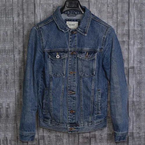Chamarra de mezclilla pull and bear hombre sale