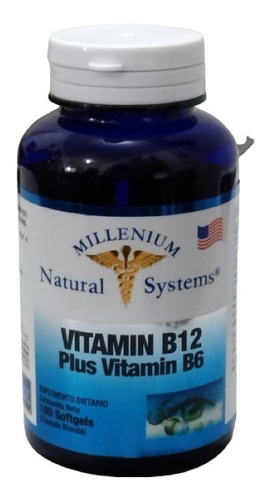 Vitamina B12 & B6 X100 Capsulas - Unidad a $590