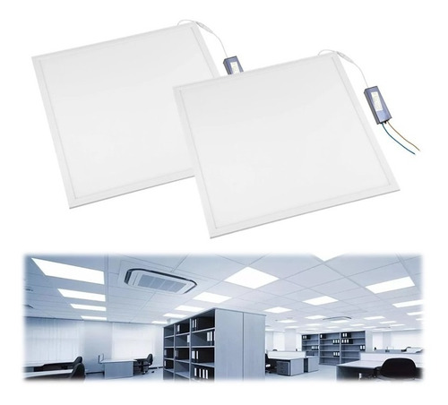 Panel Led 60x60cm Grande 48w - Luz Fria X 2 Unidades Oficina