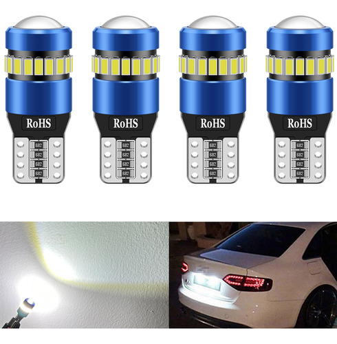 4 Focos Led Pellizco T10 W5w 194 168 2825 Para Auto Canbus