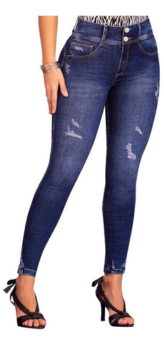 Jeans Colombiano Levanta Cola Leopardo Tyt