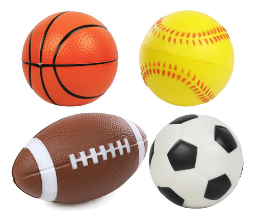 Kiddie Play Juego De 4 Bolas Para Niños Pequeños 4 Ball De F