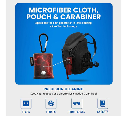 Paño De Microfibra Purgenic 3 Paquetes Rojo Para Gafas