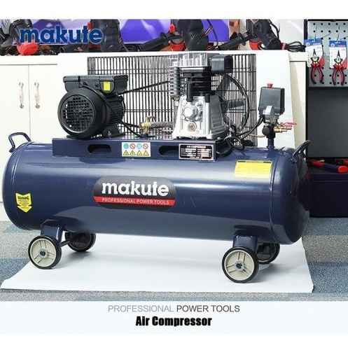 Compresor Polea De 200 Lts 3 Hp Monofásico Makute  - Tyt