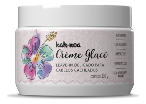 Kah-noa Creme Glacê Leave-in Para Cabelos Cacheados 300g