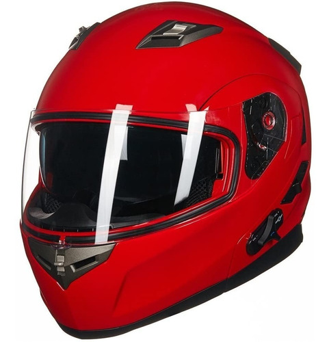 Casco De Moto Intercomunicador Radio Fm Doble Visor Abatible