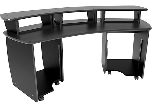 Omnirax Omnidesk Audiovideo Editing Workstation - Black 