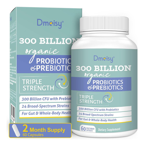 Probioticos 300 Billones Cfu 24 Cepas 15 Hierbas 60 Capsulas